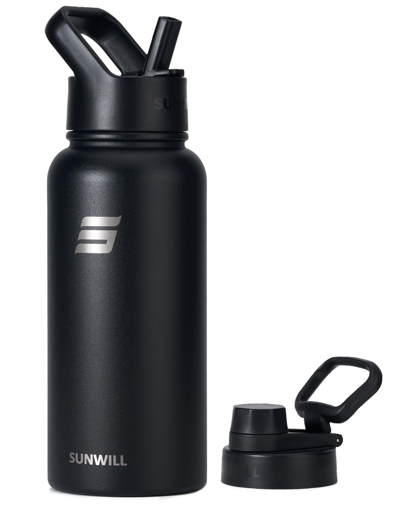SUNWILL Metal Water Bottle 1l Stainless Steel