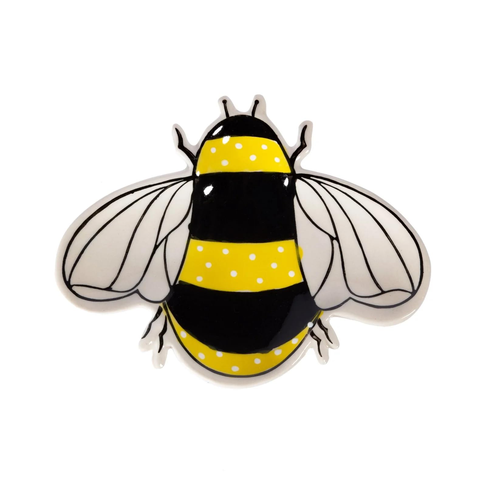 Sass & Belle White Busy Bee Tea Dish