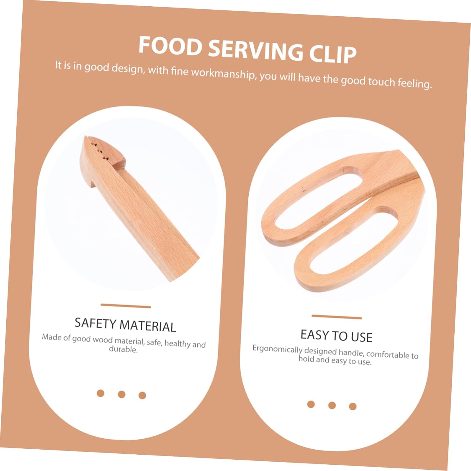 Mobestech 5pcs Non Slip Bread Clamp Kitchen Gadget Multi Function Food Serving Clip for Bbq Desserts and More Portable Cooking Tong for Home Restaurant and Outdoor Use