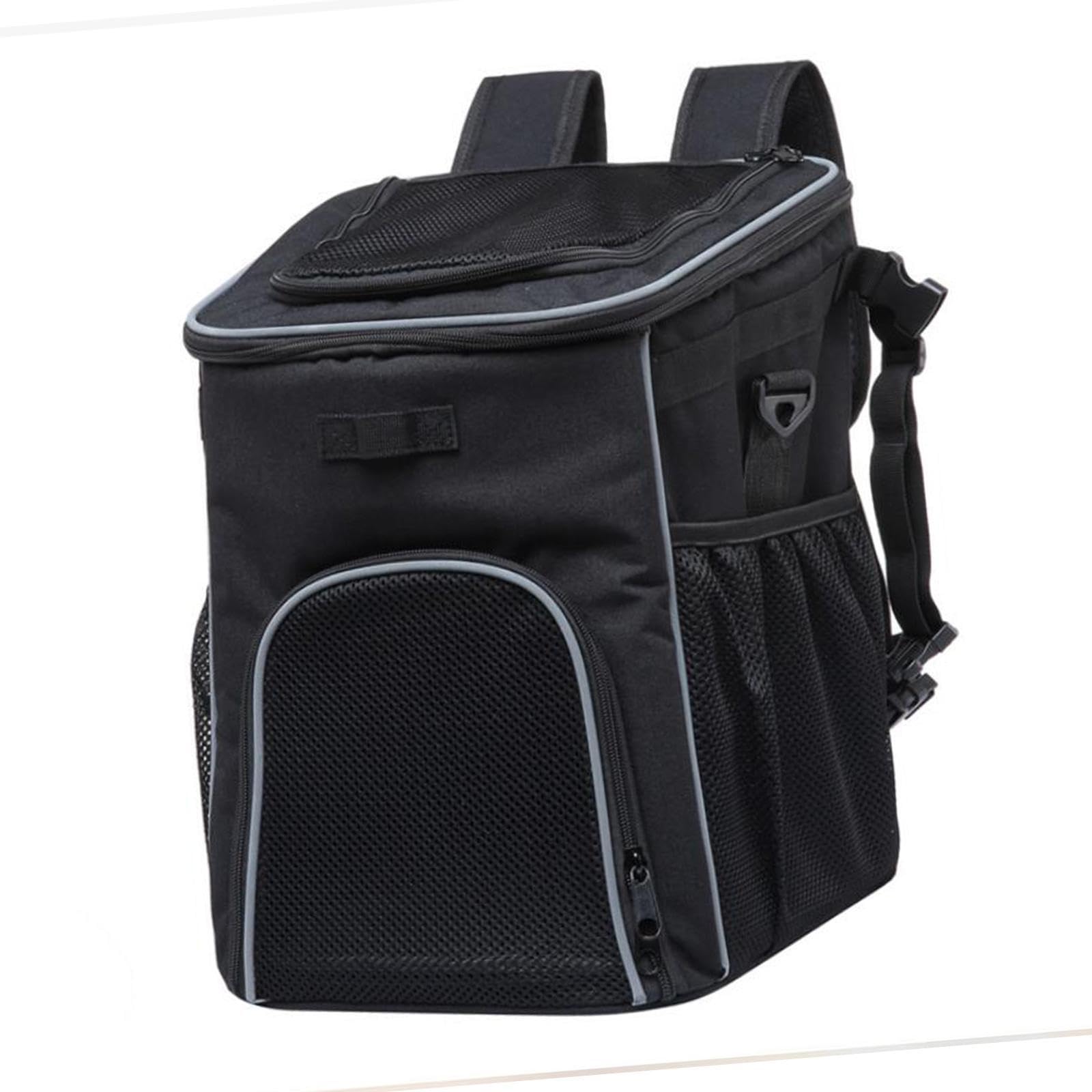 Zaino porta animali funzionale, borsa da viaggio con rete, per escursioni, ciclismo, campeggio e passeggiate all'aperto, borsa da viaggio per conigli, zaino turistico, cestino per bicicletta