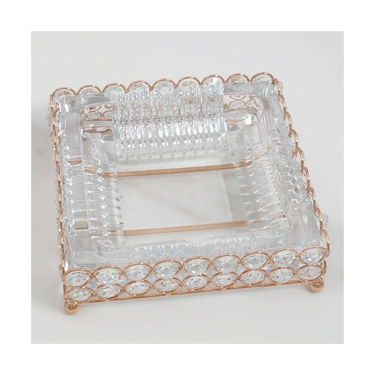 Porte-fumeurs moderne en verre pour table de salon