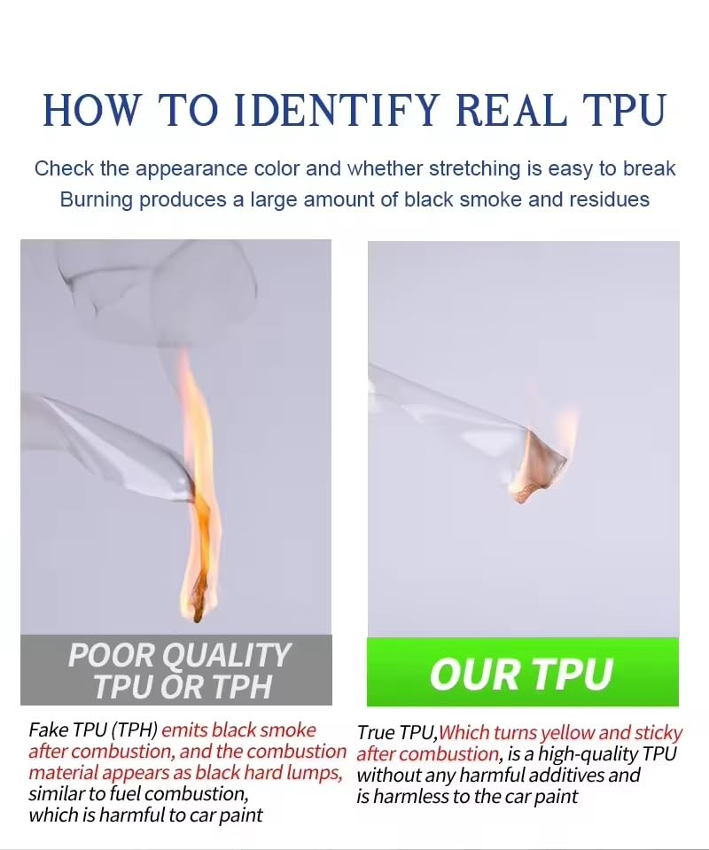 Image of Premium TPU PPF Car Paint Protection Film Roll (1.52m x 15m) | 7.5 Mil Thickness | Self-Healing, Anti-Yellowing & Hydrophobic Clear Wrap | Full Car Coverage Body Lamination (Glossy Finish)