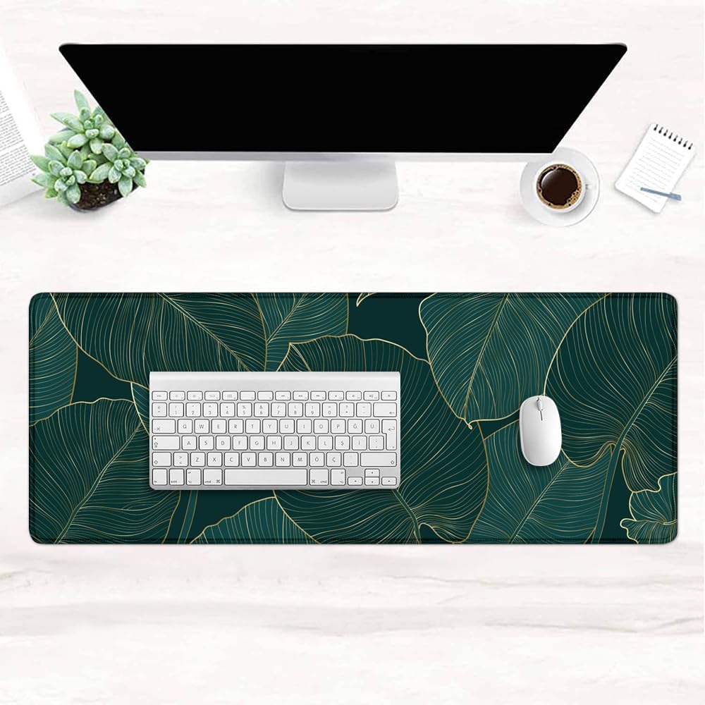 ゲーミングマウスパッド 大型デスクマット 拡張キーボードマウスパッド ノンスリップベースとステッチエッジデスクパッド マウスパッド