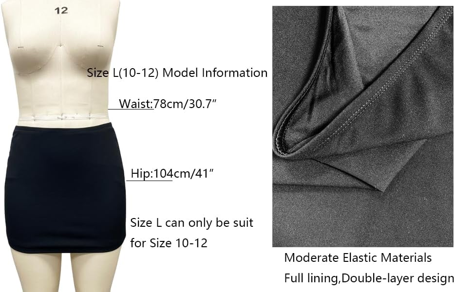 Women's White Mini Skirt Mid-Waist Stretch Fitted Bodycon Short Mini Skirts 0022 - Image 5