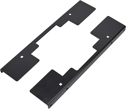 Speedway Motors Universal Seat Mount Plates - Hot Rod Automotive Seat Mount Brackets - Steel - Black