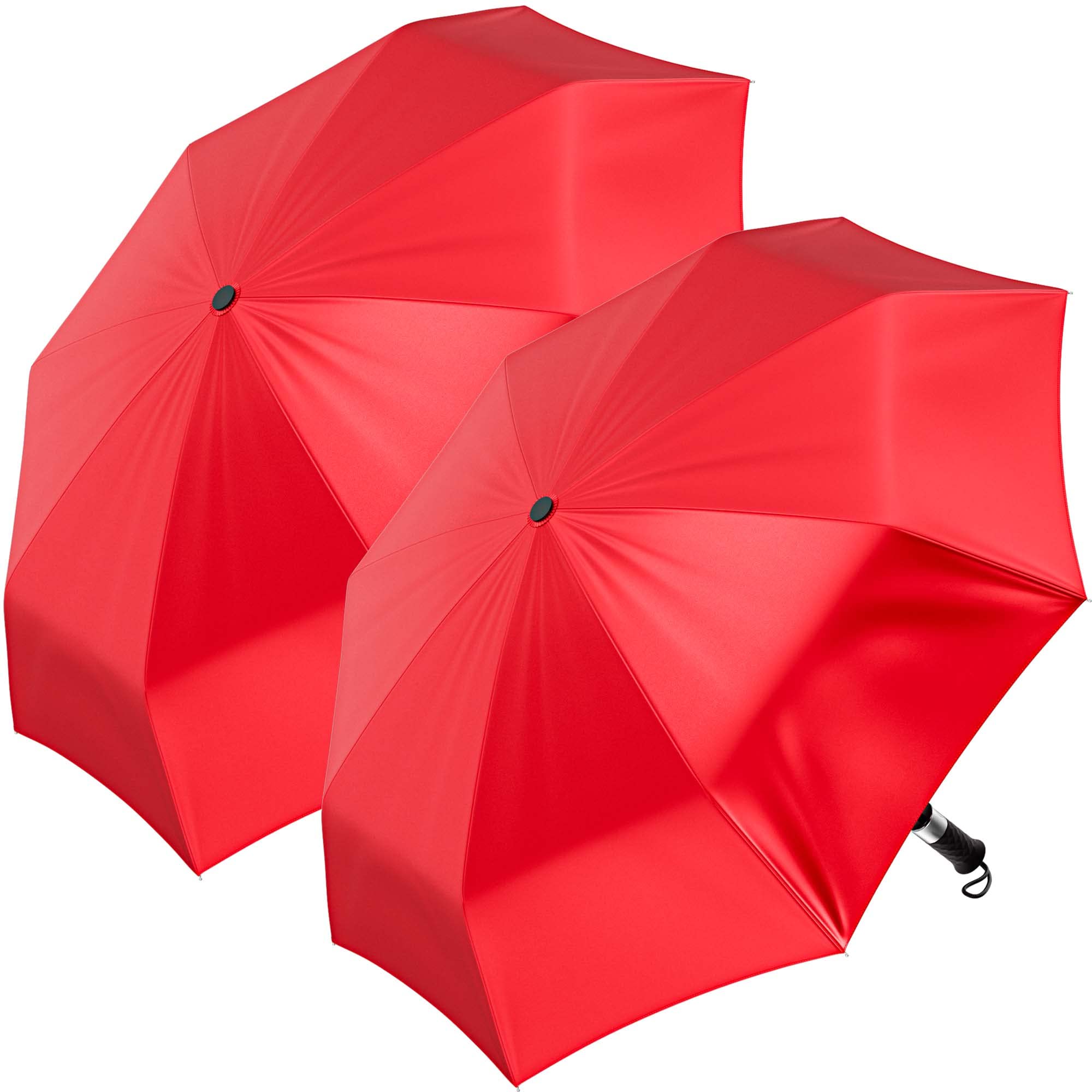 Jones New YorkElegant and Fashionable Folding Umbrella - Portable, Weatherproof, and Spacious - Professional Style Gear - 2 Pack Set (Poppy)