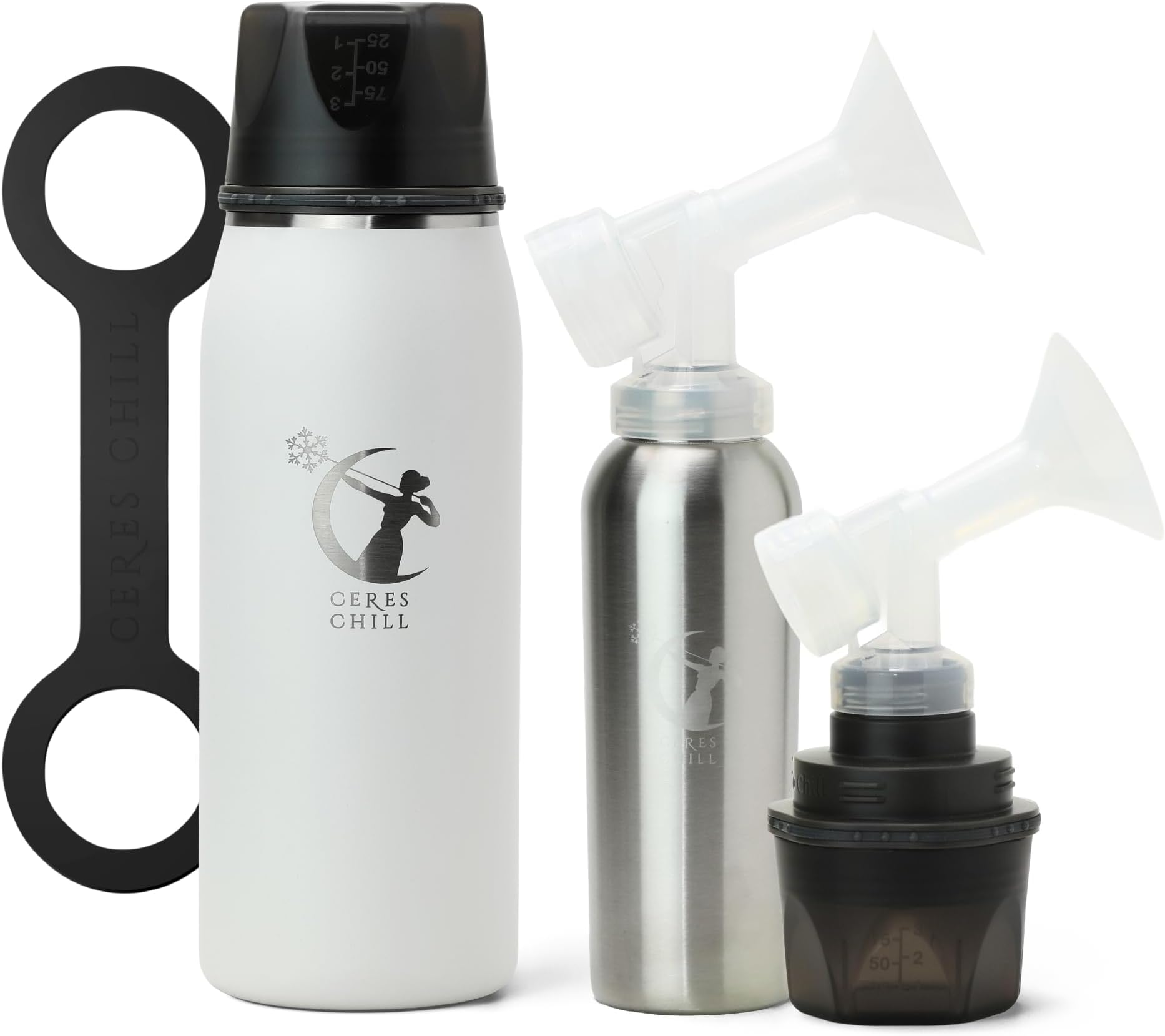 Ceres CHILL OG+ Breastmilk Chiller/Warmer – 12–38oz Portable Breast Milk Cooler, Two Chilling Options & More Capacity – Pump Compatible Container