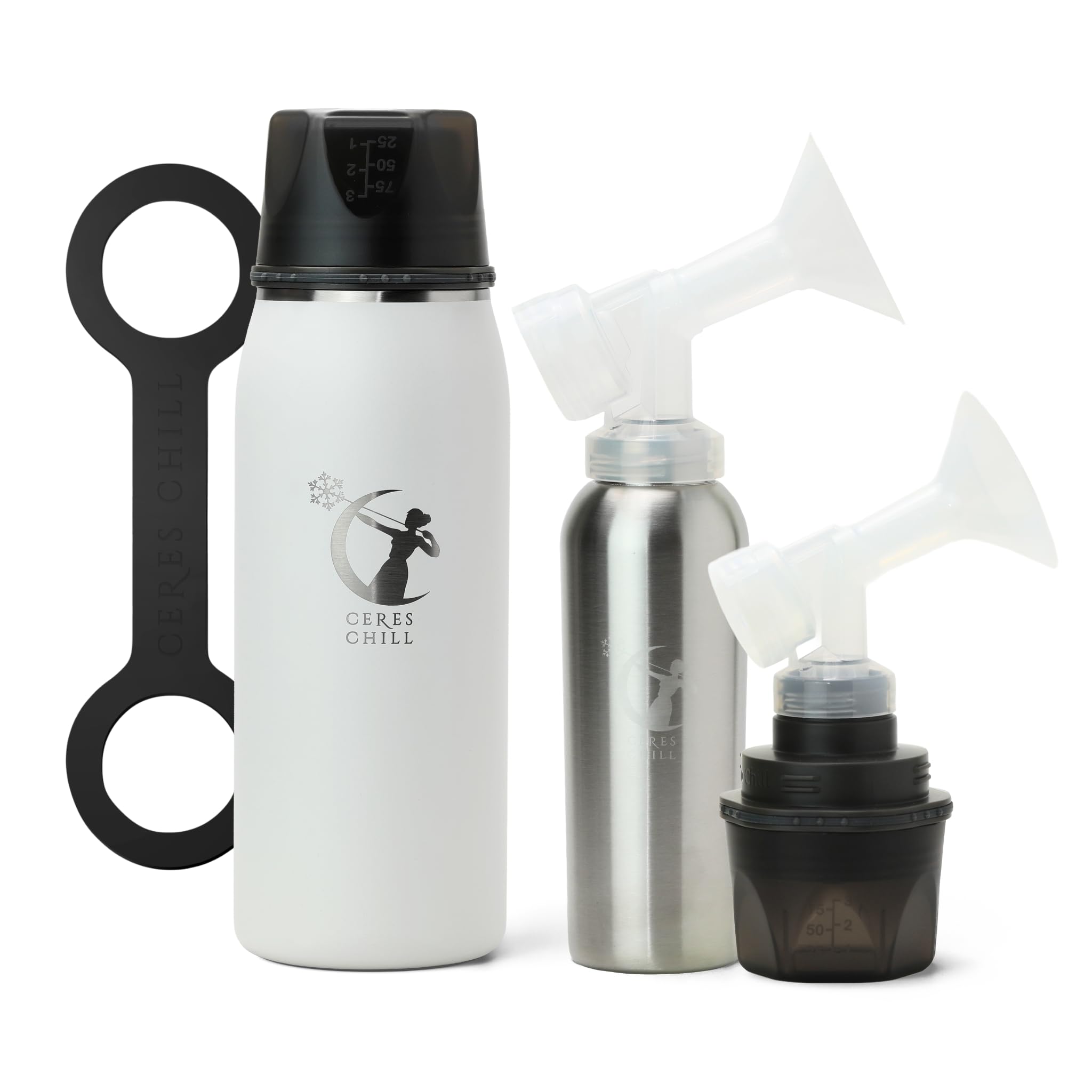 Ceres CHILL OG+ Breastmilk Chiller/Warmer – 12–38oz Portable Breast Milk Cooler, Two Chilling Options & More Capacity – Pump Compatible Container