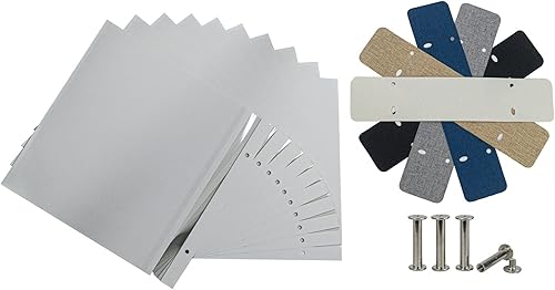 Páginas de recarga de álbum de fotos para álbum de recortes autoadhesivo de 13.2 x 12.8 pulgadas, 20 páginas