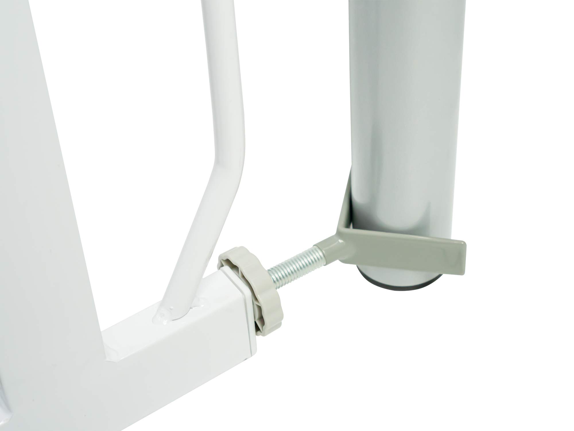 ib style® Berrin Cancelletto di sicurezza 67-175cm | per porte o scale | Senza perforazione | 90° Stop | Auto-Close | grigio argento | 105-115 cm