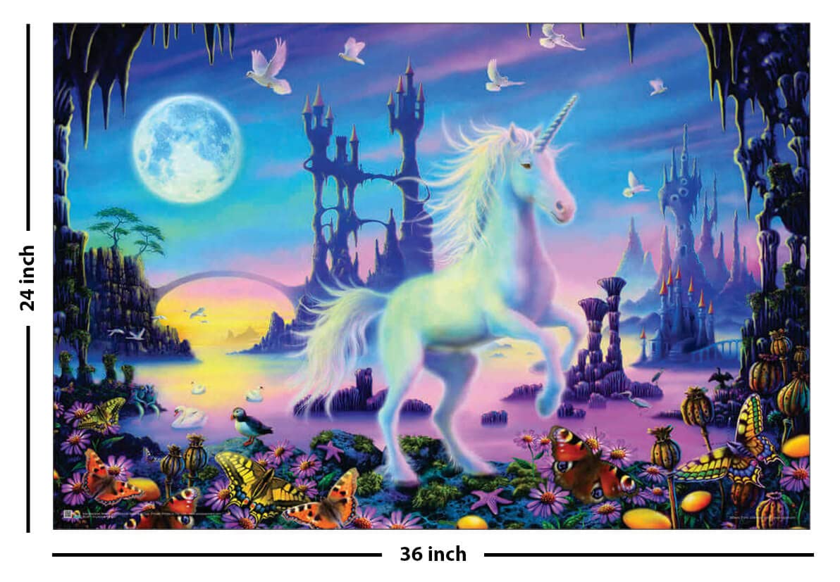 Amazon.com: Scorpio Posters Unicorn Sunset - Non-Flocked
