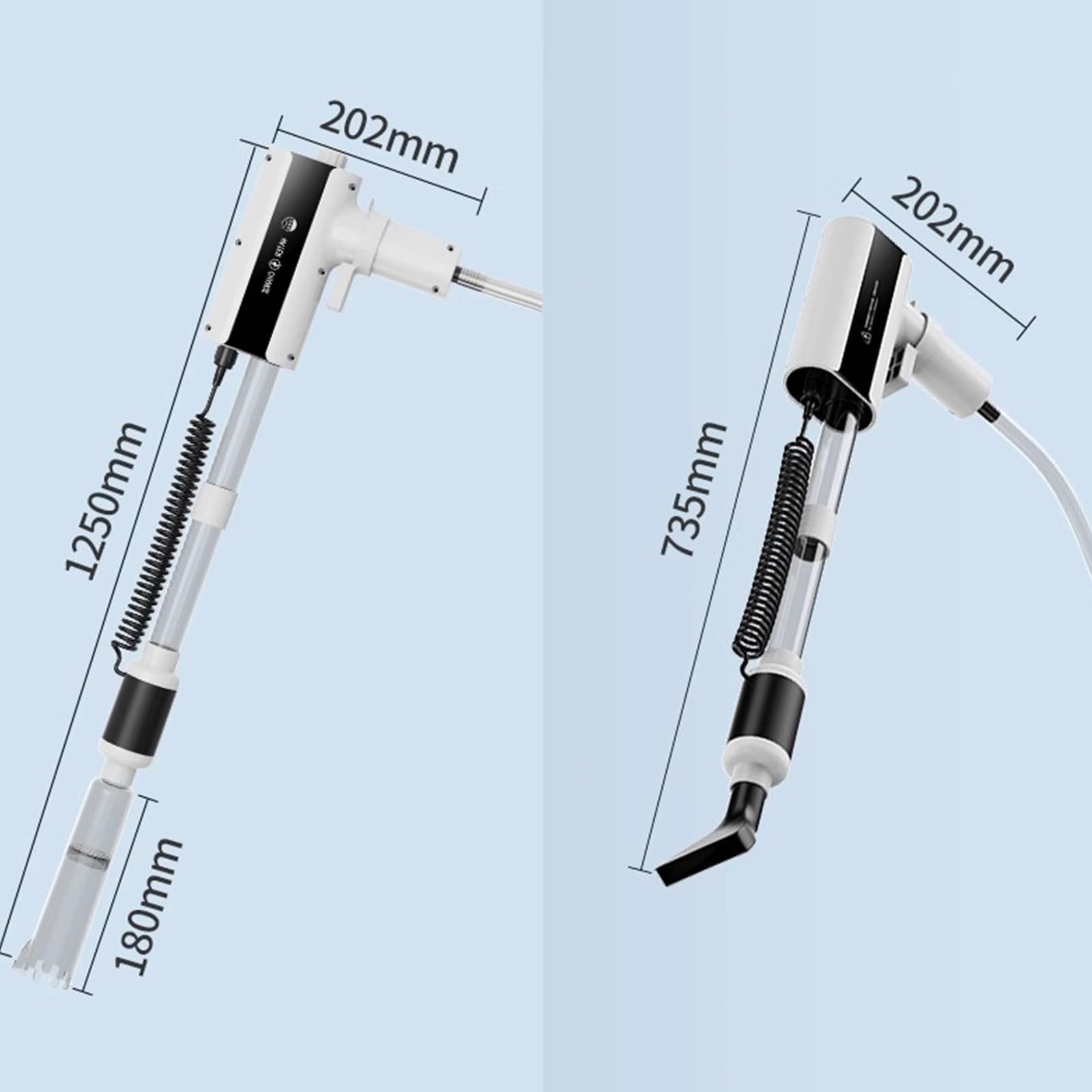 Limpiador De Grava De Acuario Eléctrico, Aspirador De Sifón De Acuario De Cambio De Agua, 2,5 W/8,5 W/15W Ajustable, 4 En 1 Kit De Aspirador Eléctrico para Acuario