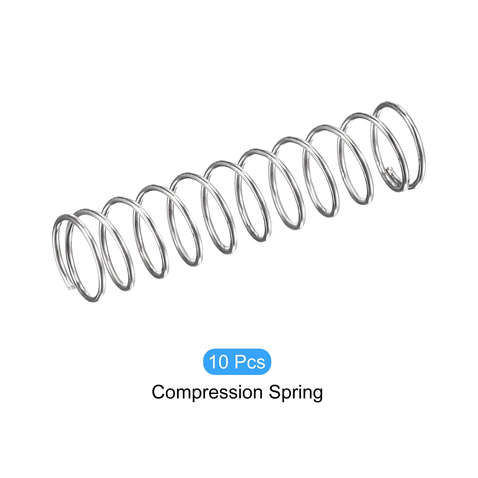 METALLIXITY Compression Spring (0.4x5mm OD,25mm Free Length) 10Pcs, Silver — Amazon image 6