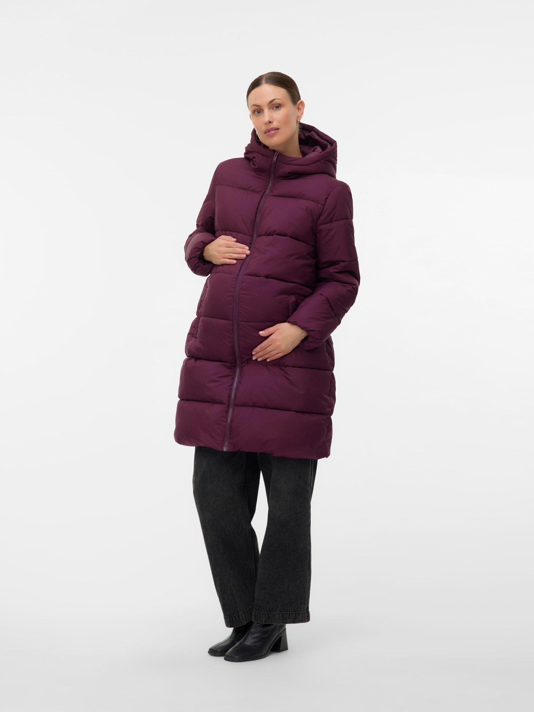 MAMALICIOUS Female Jacke Kapuze Elastische Bündchen Mantel | Jacket