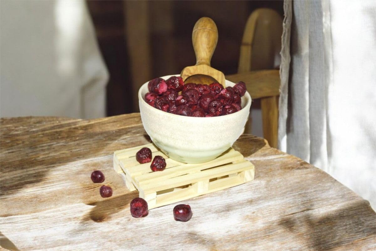 Müsli Mühle Bio Sauerkirschen gefriergetrocknet – 100% Frucht – 1000g | Für Müsli, Smoothies, Backen & als Snack – Kirschen enthalten viele Vitamine & Mineralien – getrocknete Früchte