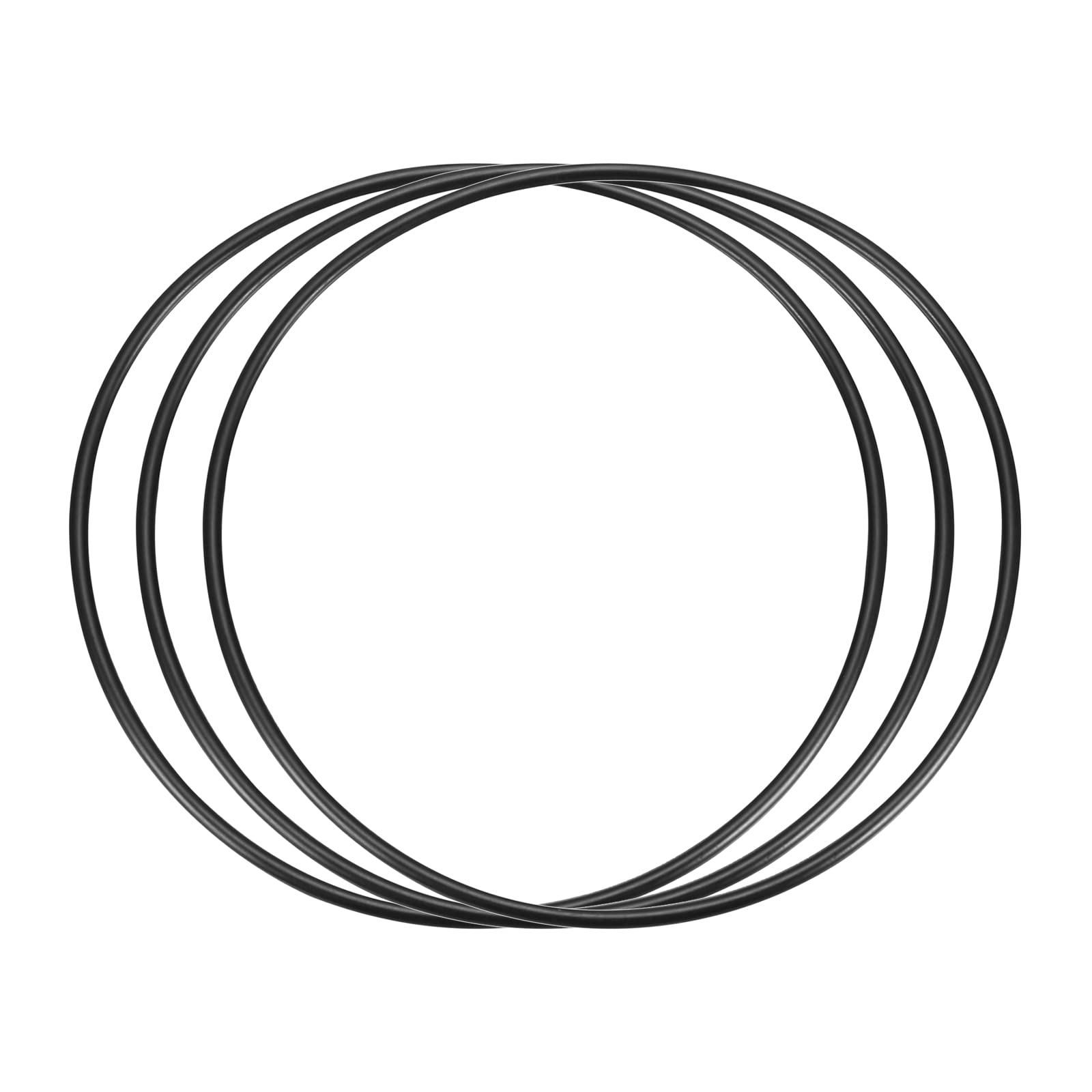 Guarnizione O-Ring In Gomma Nitrile 170x160x5mm - Per Rubinetti E Riparazioni Idrauliche, Nero - Foto 5