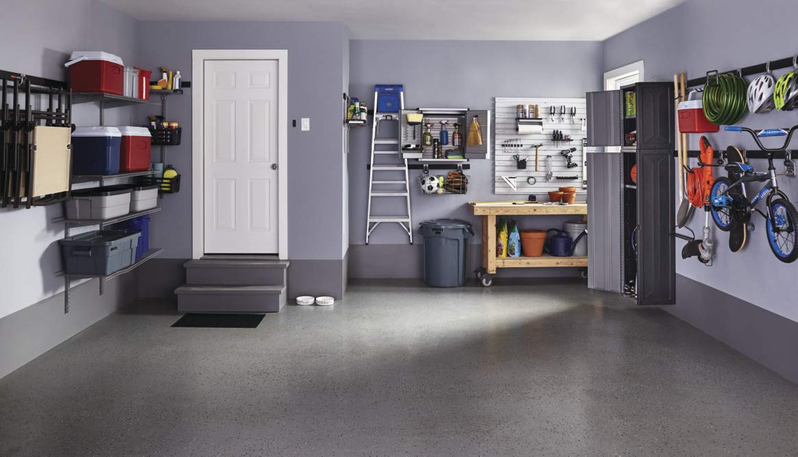 Rubbermaid FastTrack Horizontal Bike Rack, Garage Organization Wall