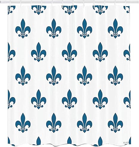 Amazon Yunnstrou Fleur De Lis Decorコレクション イラスト フルール ド リス リピート モチーフ リリーシェード オーナメントデザイン ポリエステル生地 バスルームシャワーカーテンセットフック 60 72インチ ネイビーブルー ホワイト シャワーカーテン ホーム Amazon Yunnstrou Fleur De Lis Decorコレクション イラスト フルール ド リス リピート モチーフ リリーシェード オーナメントデザイン ポリエステル生地 バスルームシャワーカーテンセットフック 60 72インチ ネイビーブルー ホワイト シャワーカーテン ホーム