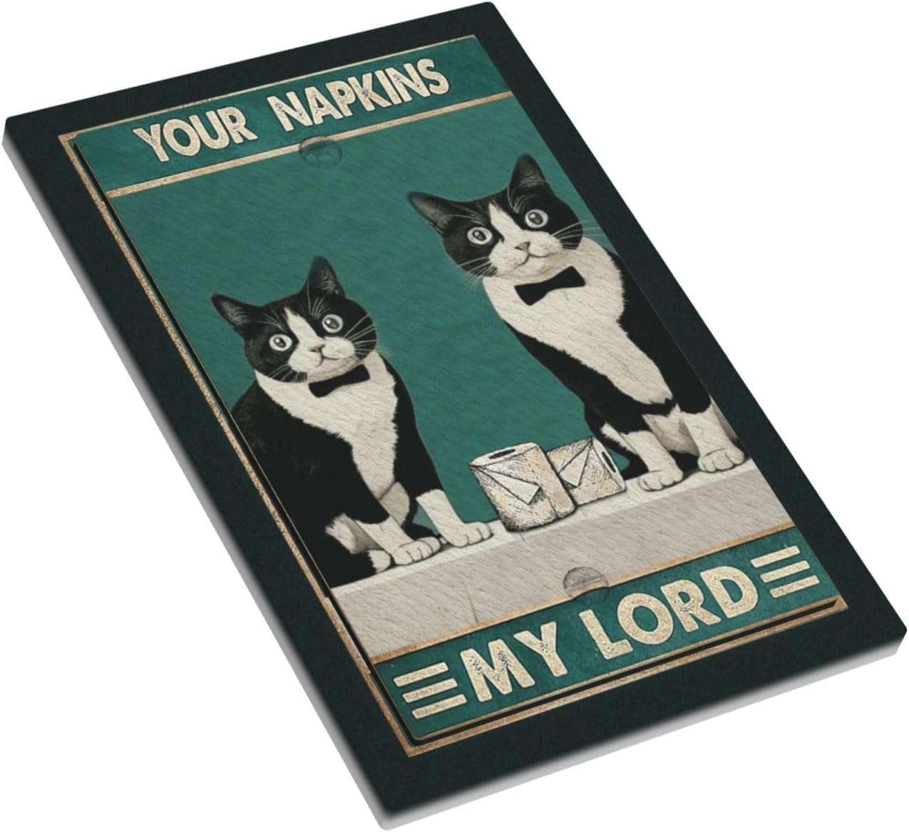 Decorative Light Switch Cover Plate Cute Black Cats Funny Kitty 1 Gang No Device Single Blank Outlet Covers Wall Plates for Electrical Outlets Faceplate for Bathroom Bedroom Home Decor