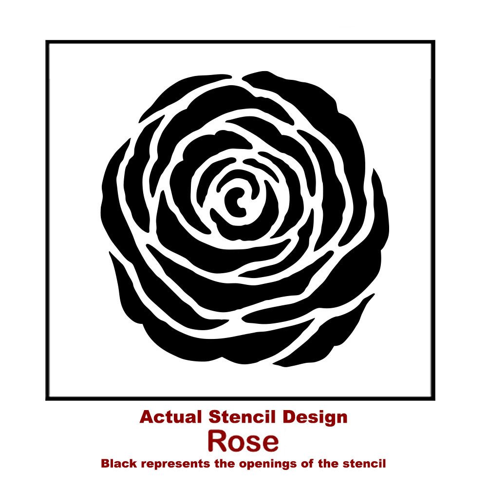 Amazon.com: Rose Floral Wall Stencil - Floral Stencils for Walls – Flower  Stencil Designs – Reusable Stencil for Painting Walls and Floors – Try  Stencil instead of Wallpaper and Save Lots on