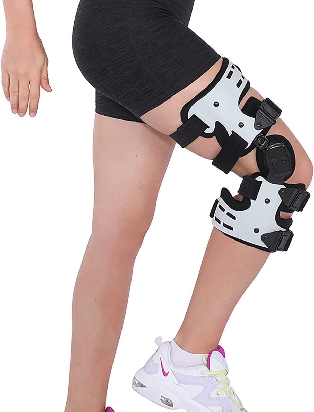 Descargador de Rodilleras OA, Órtesis de Rodilla con Bisagras Ajustables, Rodillera para Dolor de Artritis, Osteoartritis, Dolor Y Degeneración de Las Articulaciones de La Rodilla, Tamaño Universal