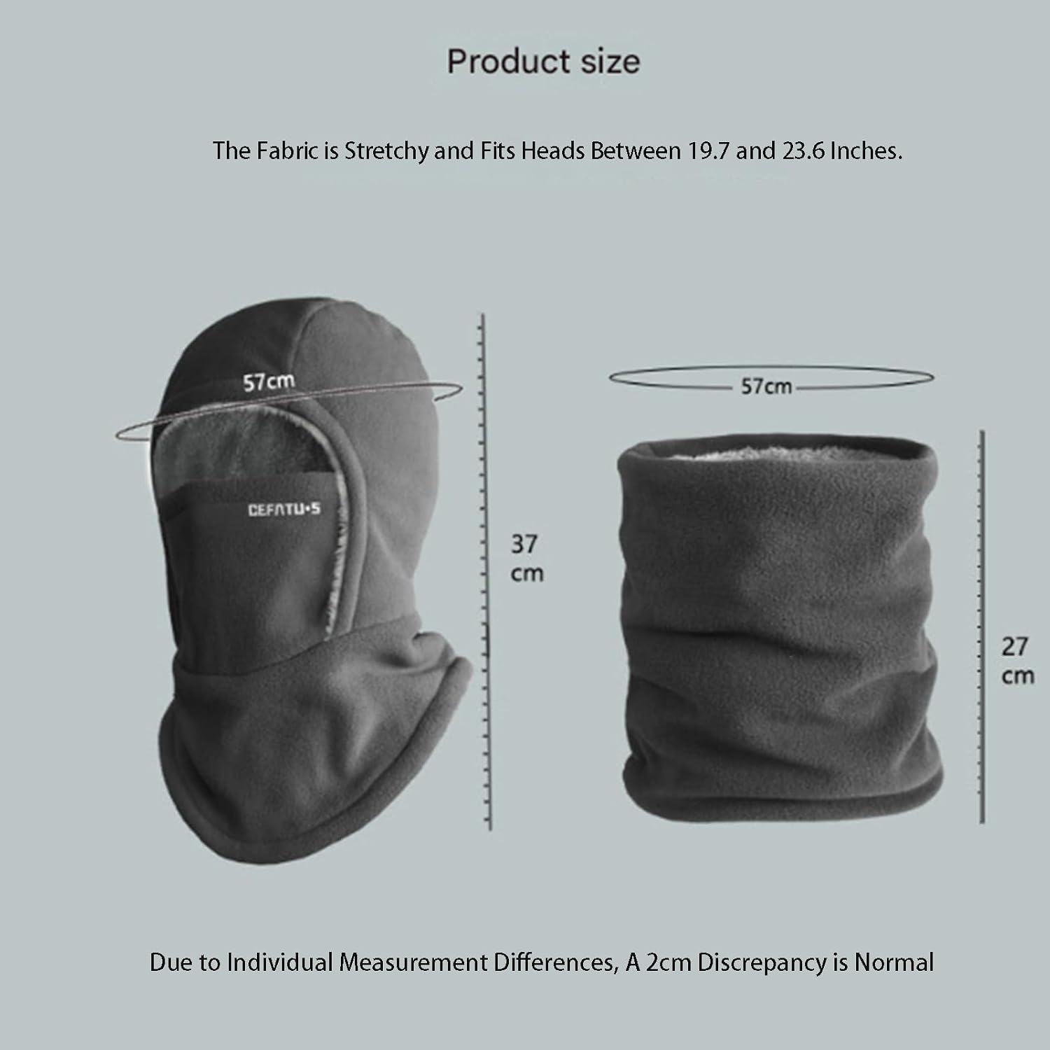 Winter Warmth 2-in-1 Hat & Face Mask,Unisex Windproof & Warm Balaclava,Thickened Brave Cold in Comfort for Outdoor Activities