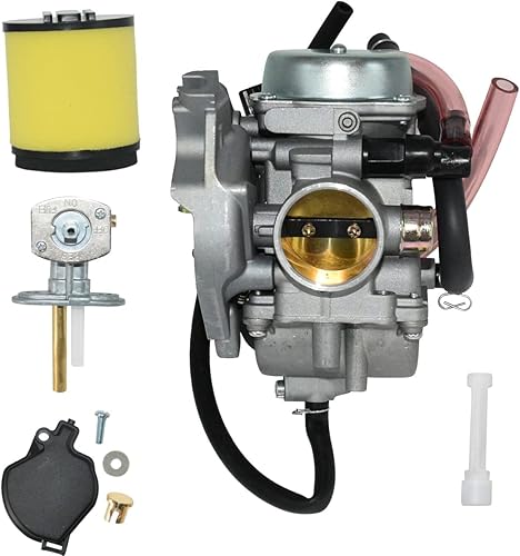 Angrebuild 0470-448 Carburador para Arctic Cat 250 300 2x4 4x4 2001 2002 2003 2004 2005 ATV Quad Carb 470-427 Carb con filtro de aire y válvula de