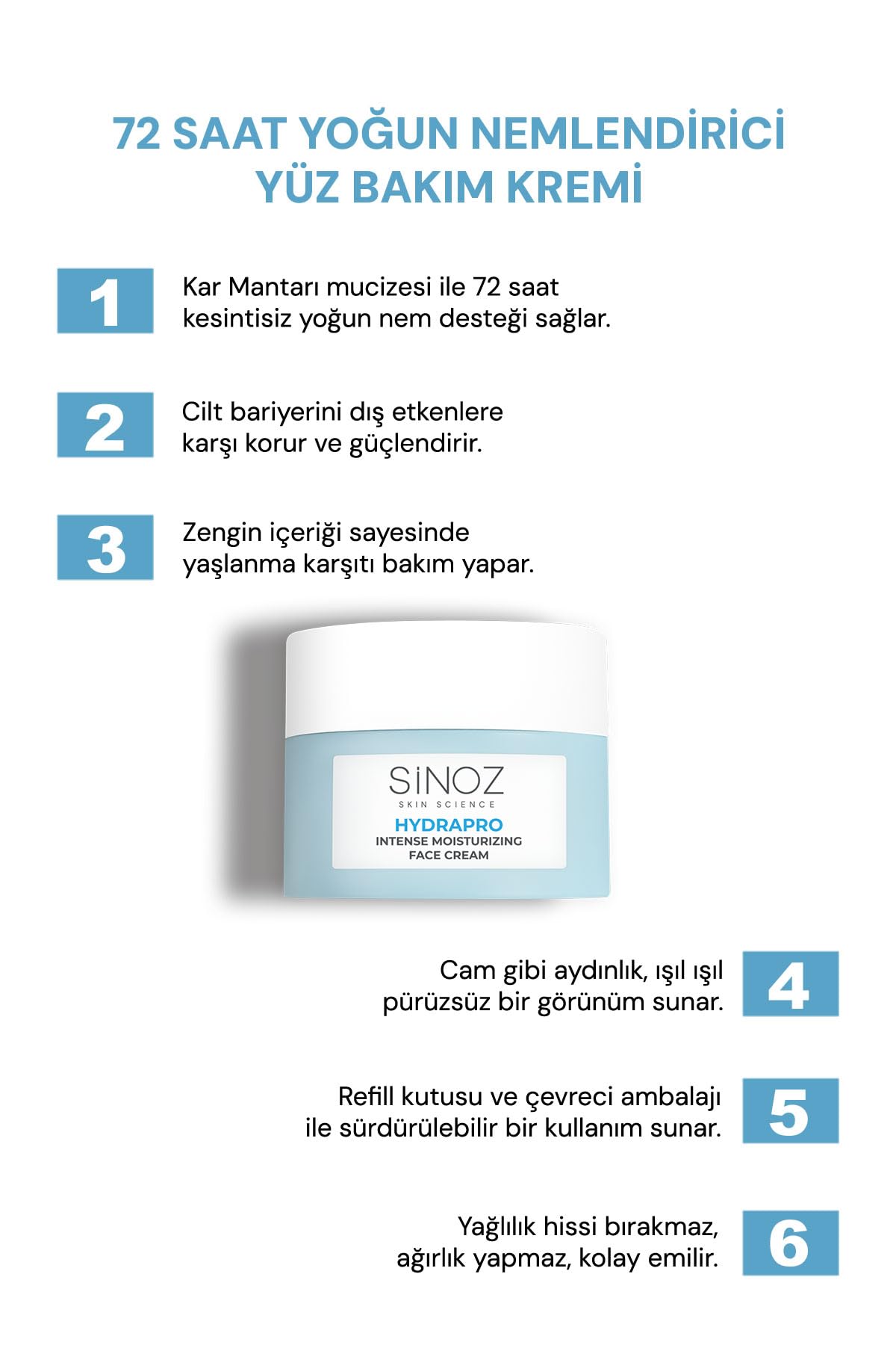 Amazon.com: sinoz Hydrapro Intense Moisturizing Face Cream
