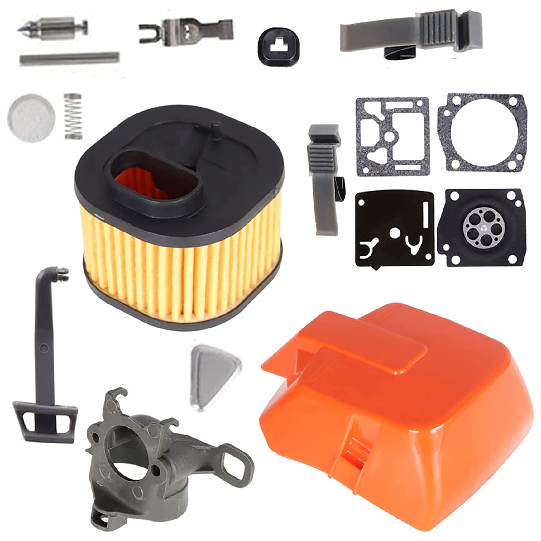 YSMN Air Filter Cover Carb Kit Replacement for 362 365 371 372 372XP Chainsaws 503 81 77-01