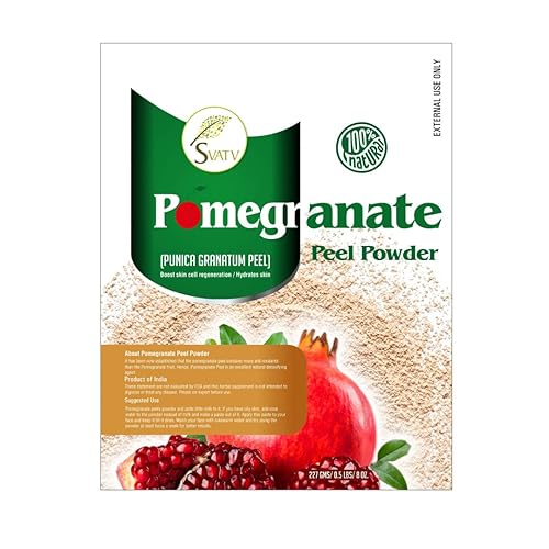 Miniatura 3 de SVATV Polvo natural de cáscara de granada  Punica Granatum  Paquete facial hidratante  Antioxidantes Vitamina-c  Regeneración celular de la piel -