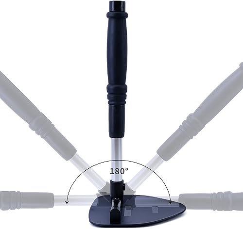 Miniatura 4 de Herramienta de limpieza de vidrio giratoria para parabrisas de Polyte, mango de aluminio extensible con 3 cubiertas de microfibra de calidad