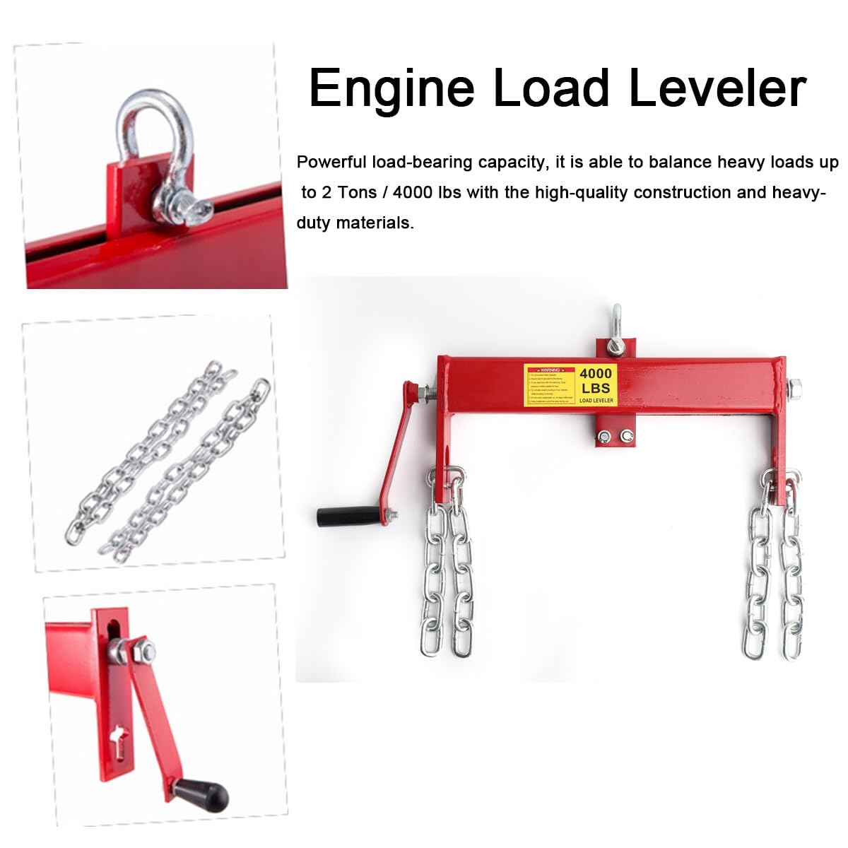 Posicionador de equilibrio de motor para grúa elevadora, grúa de motor, grúa de taller, taller de travesía, posicionador de servicio pesado Max 2 T/2000 kg para polipasto, grúa de taller,