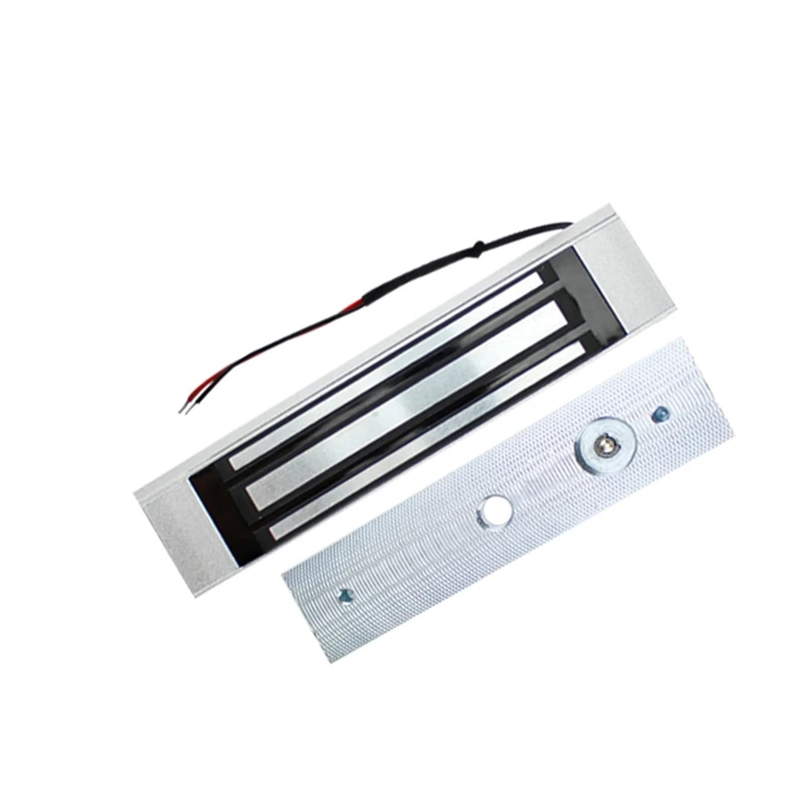 Cerradura magnética eléctrica de 180 kg, cerradura electrónica electromagnética for puerta, a prueba de fallos, CC 12 V/CC 24 V for de control de acceso(180KG-M)