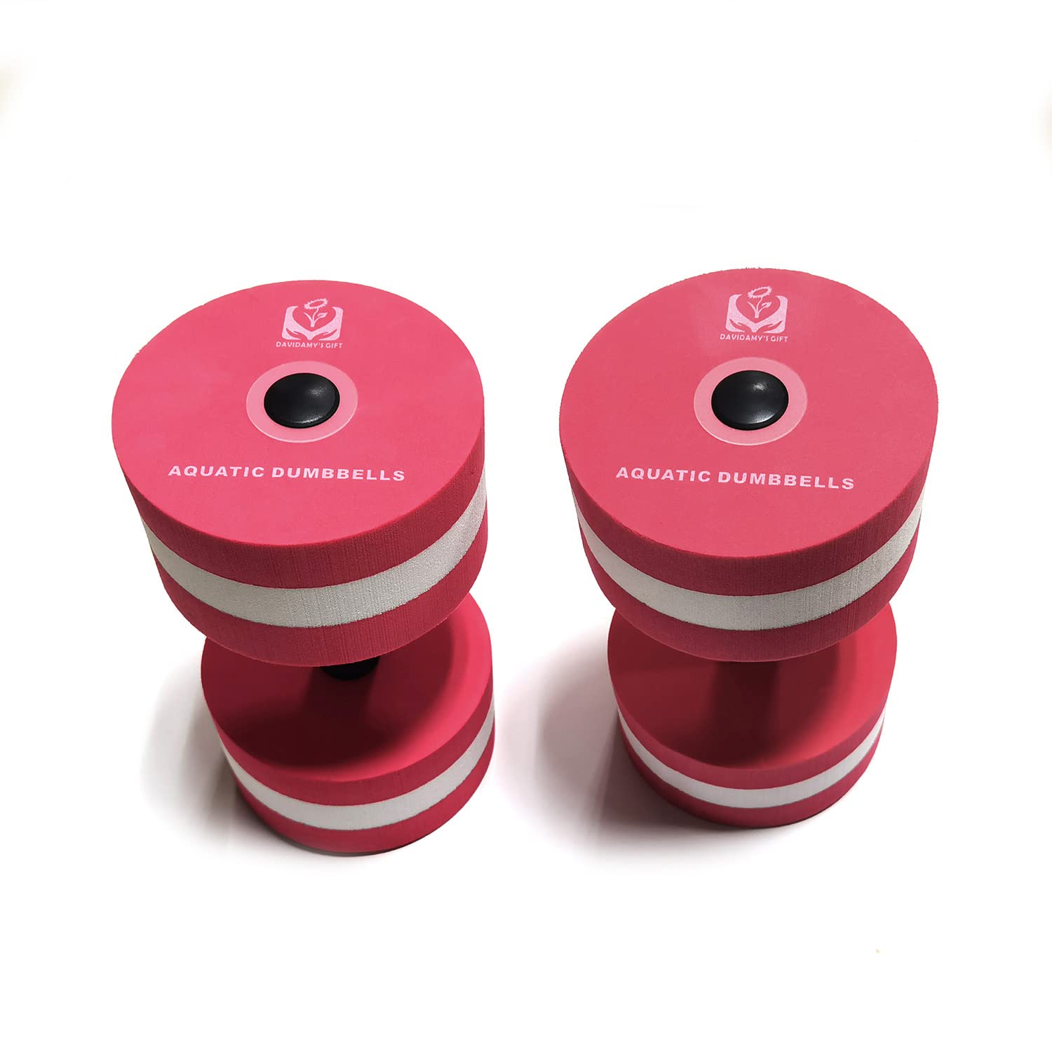 Aggiornamento acqua aerobica esercizio schiuma manubri resistenza piscina 1 coppia, acqua fitness esercizi attrezzature per la perdita di peso (rosso)