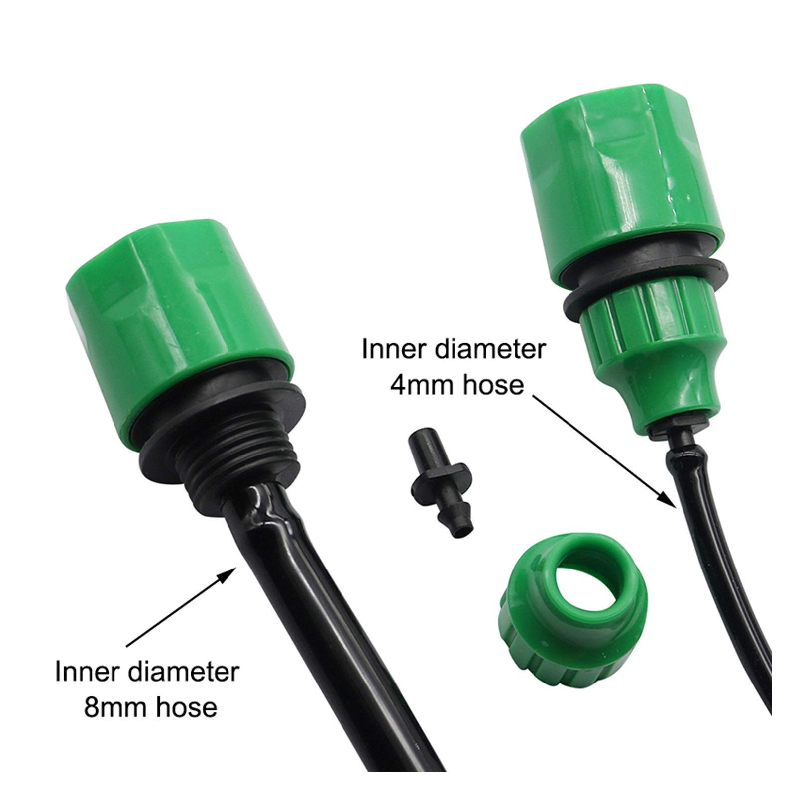 Schlauchverbinder Gartenbewässerungssystem-Werkzeuge Gartenwasser-Schnellanschluss for 1/4 Zoll 3/8 Zoll Schlauch Landwirtschaftlicher Rohranschluss 20 Bewässerungsrohrarmaturen