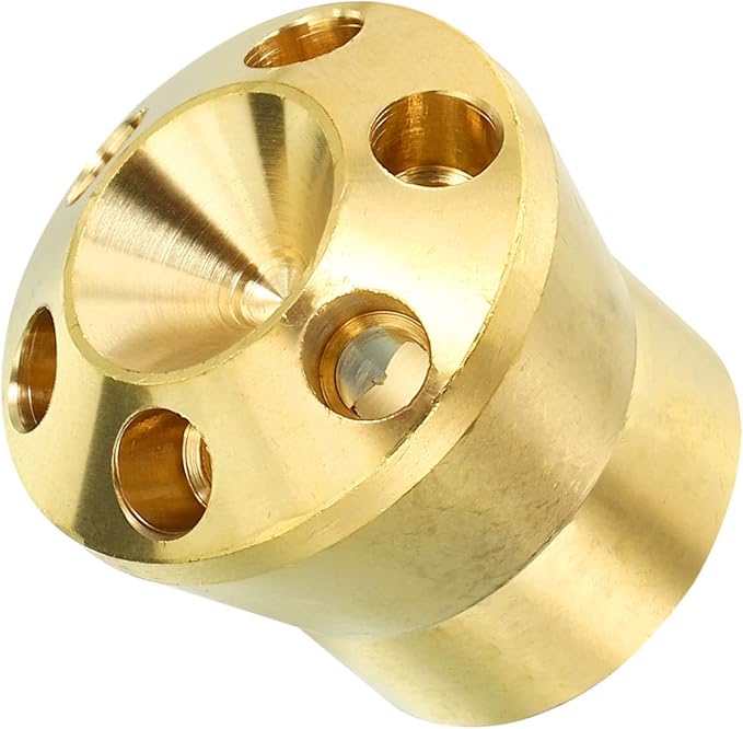 PATIKIL Brass Refrigerant Distributor, 3/4 x 1/4 Inch 6 Hole Copper Joints