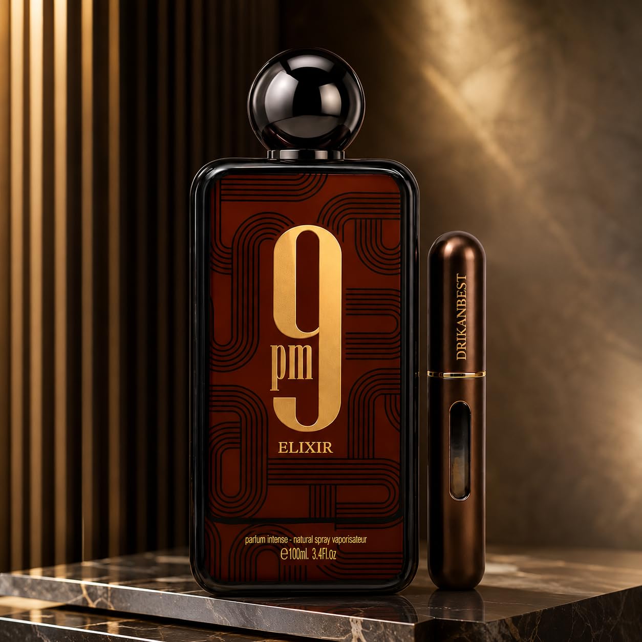9PM Elixir Eau de Parfum Unisex 100 ml | Larga Duración + Atomizador 5 ml