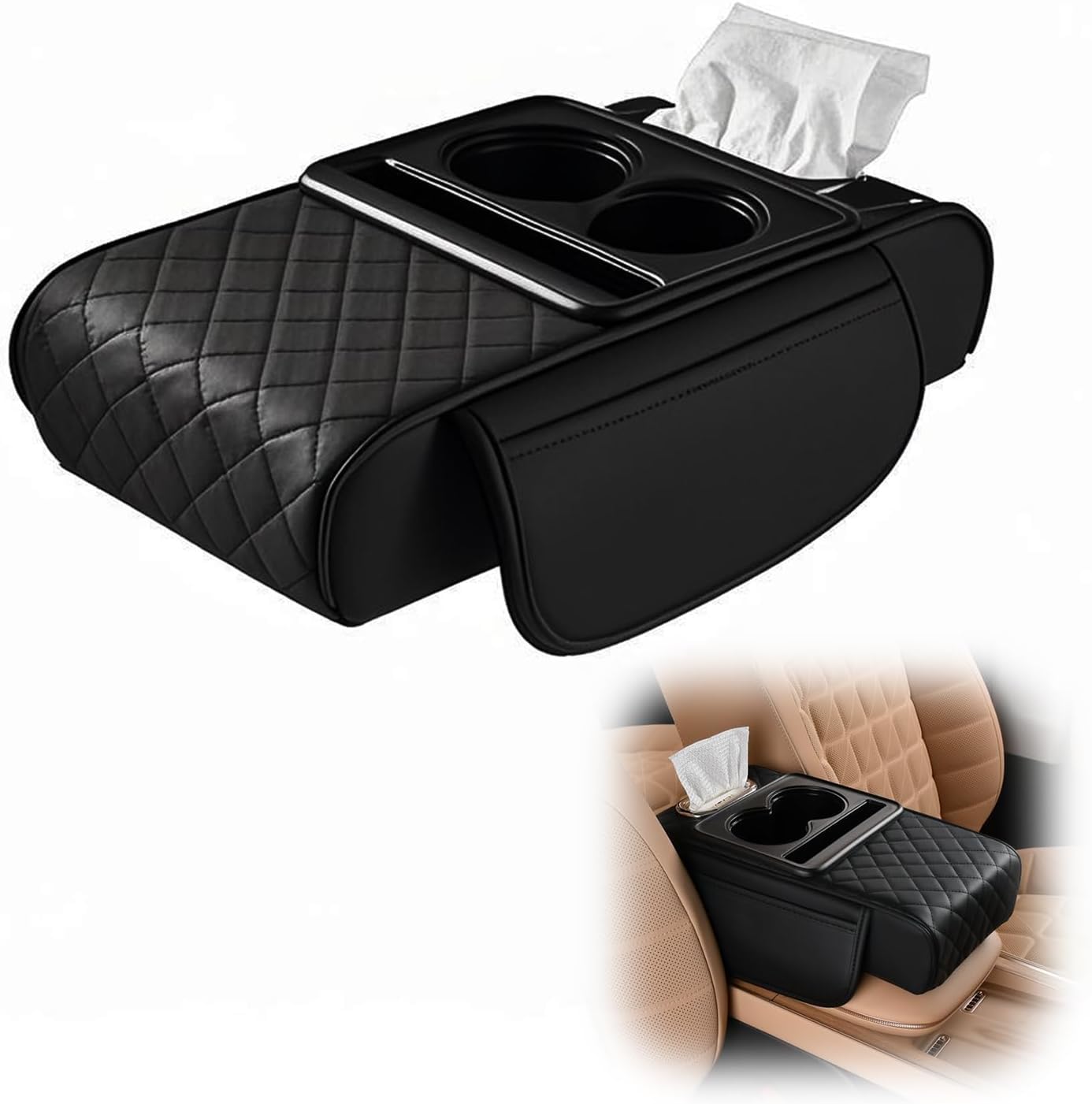 JIAQINF Car armrest storage box for Mitsubishi Pajero 2011-2017