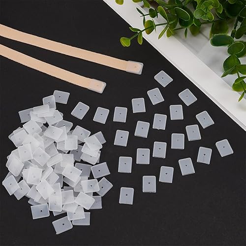 Miniatura 5 de FINGERINSPIRE 120 tapas de silicona de 0.394 pulgadas para Rigilene poliéster deshuesado costura cuello blanco corsé espiral puntas de deshuesado