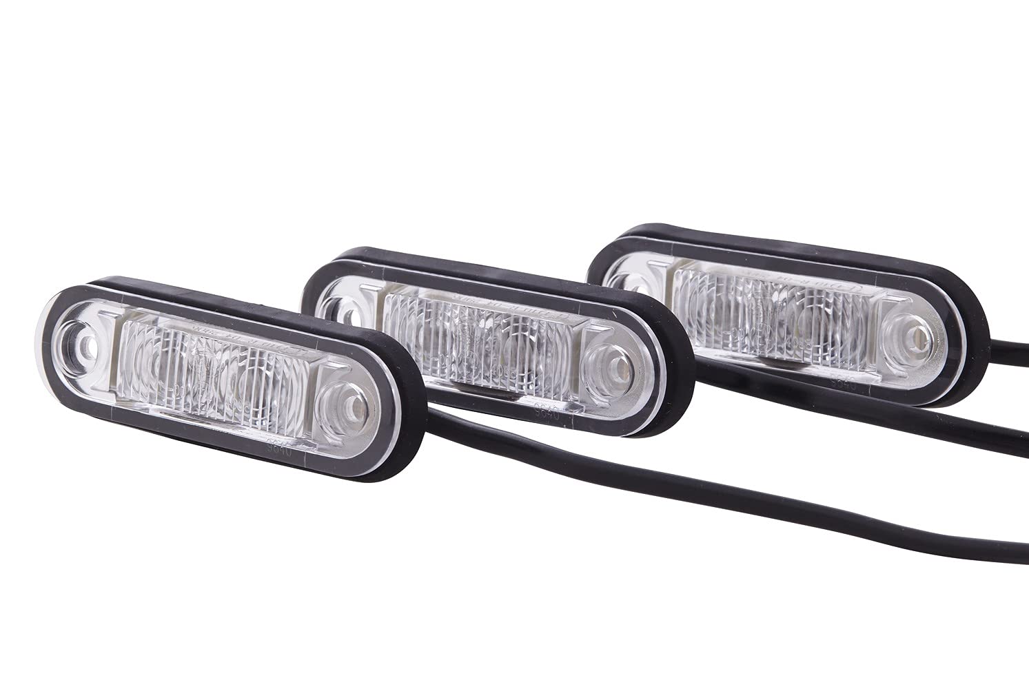 HELLA 2KA 959 640-102 Licence Plate Light - LED - 12/24V - mounting - Lens Colour: Crystal clear - LED colour: White - Cable: 2500mm