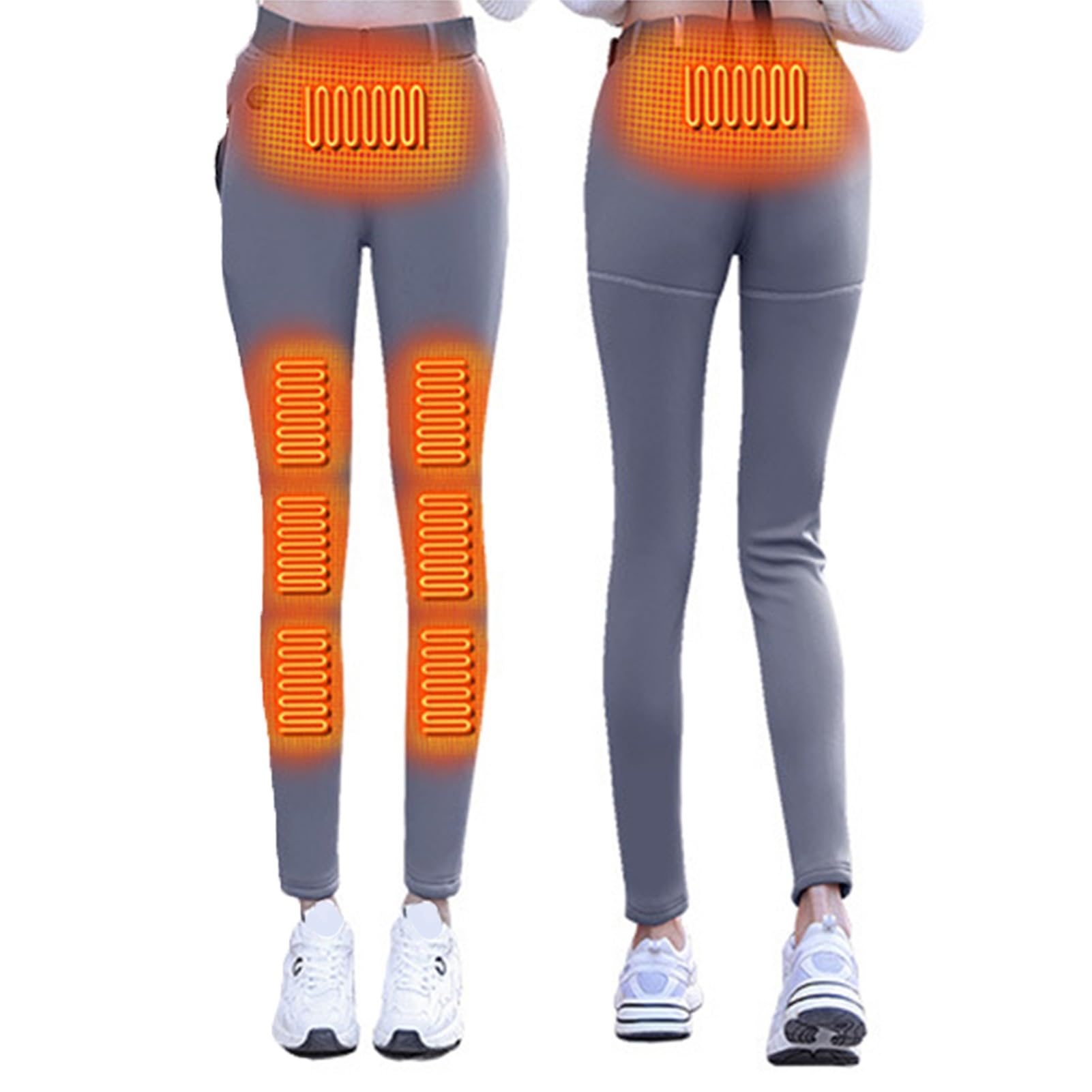 Pantaloni Riscaldati da Donna, Fondo Termico Riscaldato per Casa E All'aperto, 8 Zone Riscaldate, 3 Controlli della Temperatura