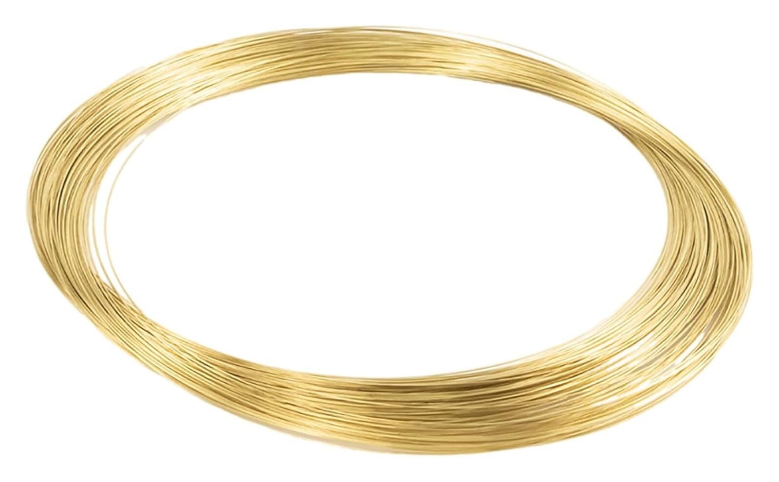 1 alambre de latón de 1,1 a 1,5 mm, 5 m, for fabricación de joyas.