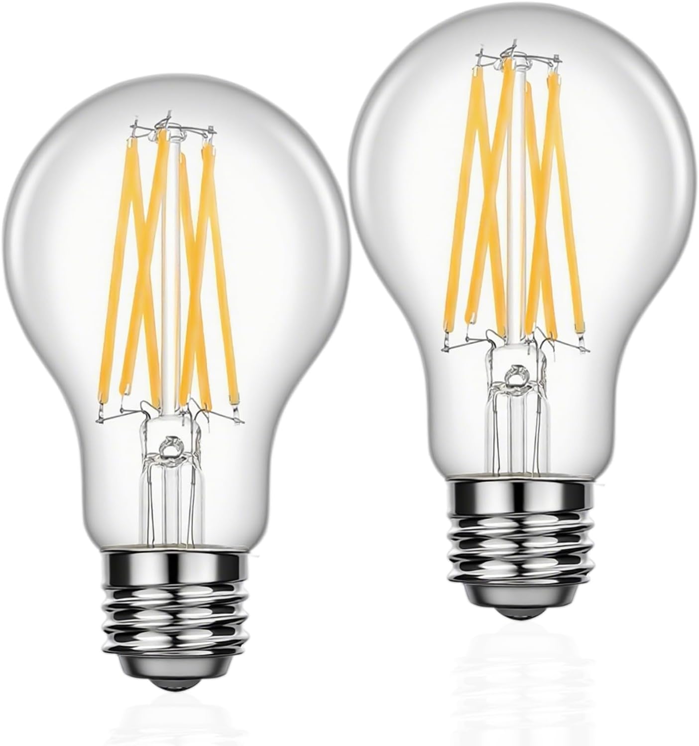 Bombillas de 3 vías, bombillas LED de 3 vías 30 50 equivalentes a 80 W, bombillas LED transparentes A19, 3000 K blanco suave, no regulables,