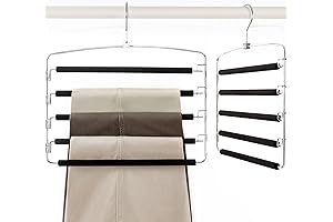 2-Pack Swing Arm Pants Hangers Space Saving by TOPIA HANGER