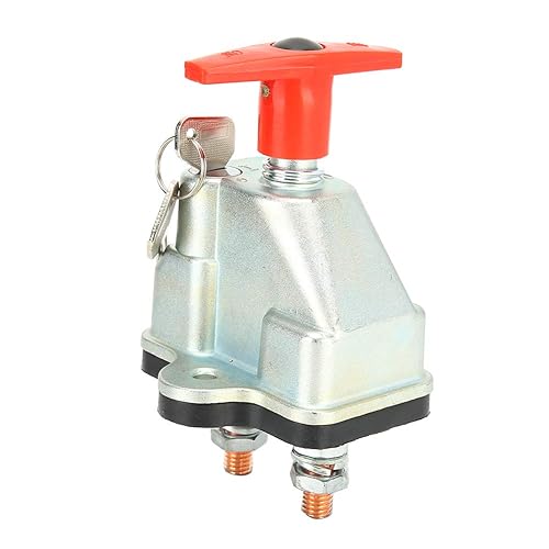 Interruptor de desconexión de batería, interruptor de desconexión maestro universal de 12-24 V 250 A, batería de metal ABS, encendido y apagado con