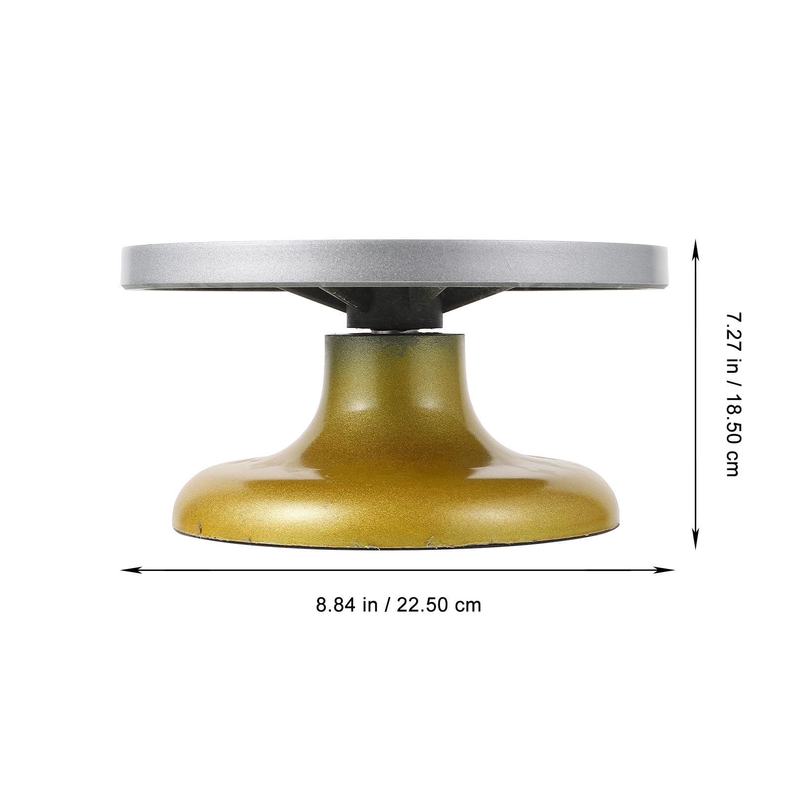 Gadpiparty Présentoir à Gâteaux Tournant en Plastique Acier, Base Stable
