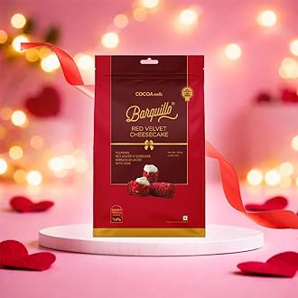 - Premium Red Velvet Chocolate Pouch - 10 Pcs (200 gm) | Cheesecake Cream Filled Biscuit Roll imported | Dubai couverture taste | Valentine's Day Gift Pack Celebration specially for Festivals