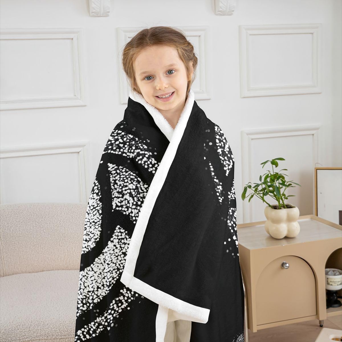 Erosebridal Personalized Volleyball Throw Blanket for Couch Sport Fleece Blanket for Boys Grey Sequins Glitter Sherpa Blanket Throw Black Customized Blanket Kids Toddler Teens Bed Blanket Home Decor