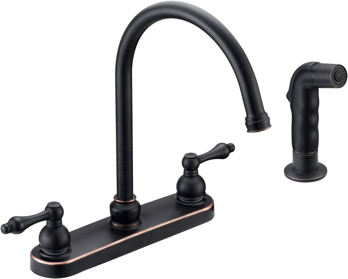Designers Impressions 652398 Oil Rubbed Bronze Kitchen Faucet w/Sprayer