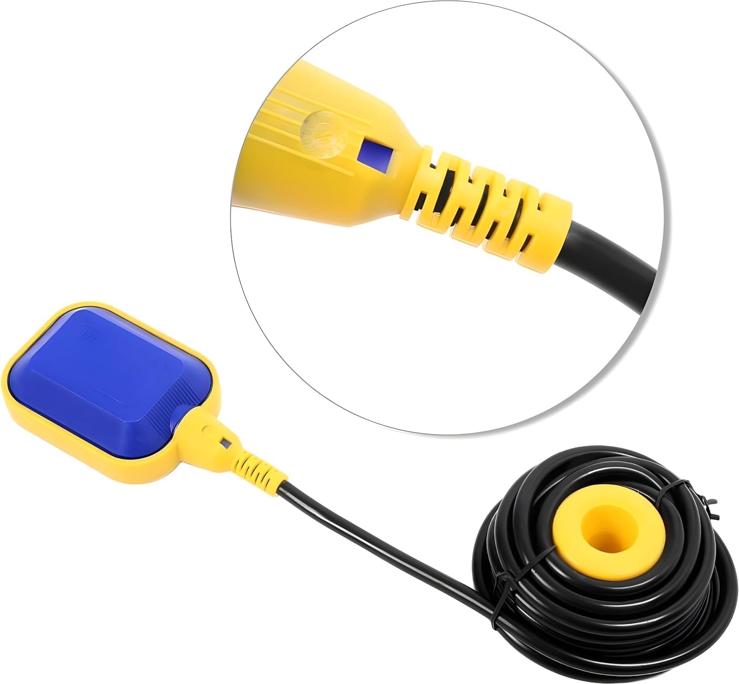 LAXMO 10A Float Switch Sensor for Water Tank 3 Mtr Cable wire Length | IP 68 | 50/60 Hz | Automatic Water Level Controller 1